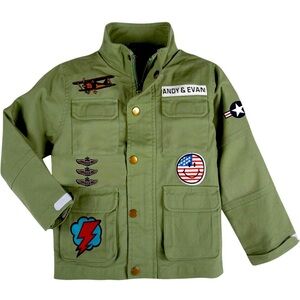 Andy & Evan Andy & Evan Baby Boys Military Patchwork Jacket - Infant